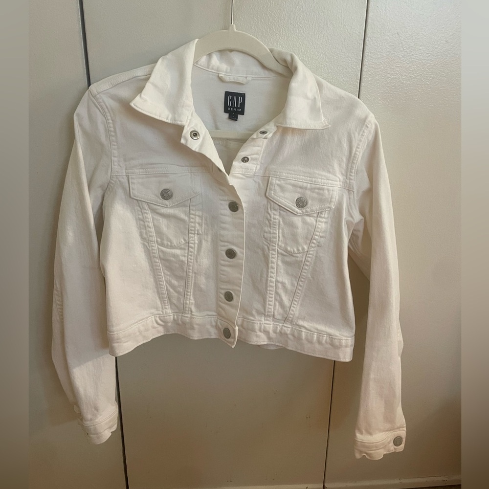 GAP Women's White Denim Jacket